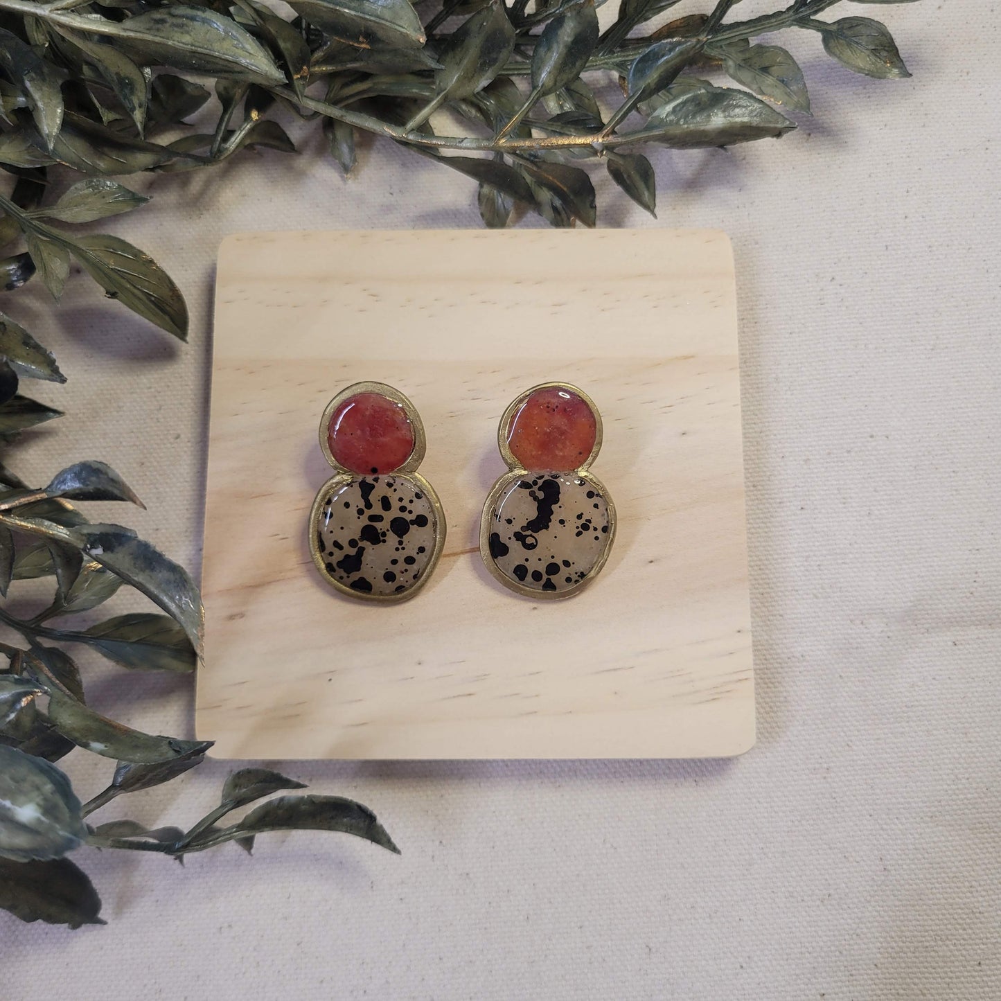 Orange Jasper Pebble Drop