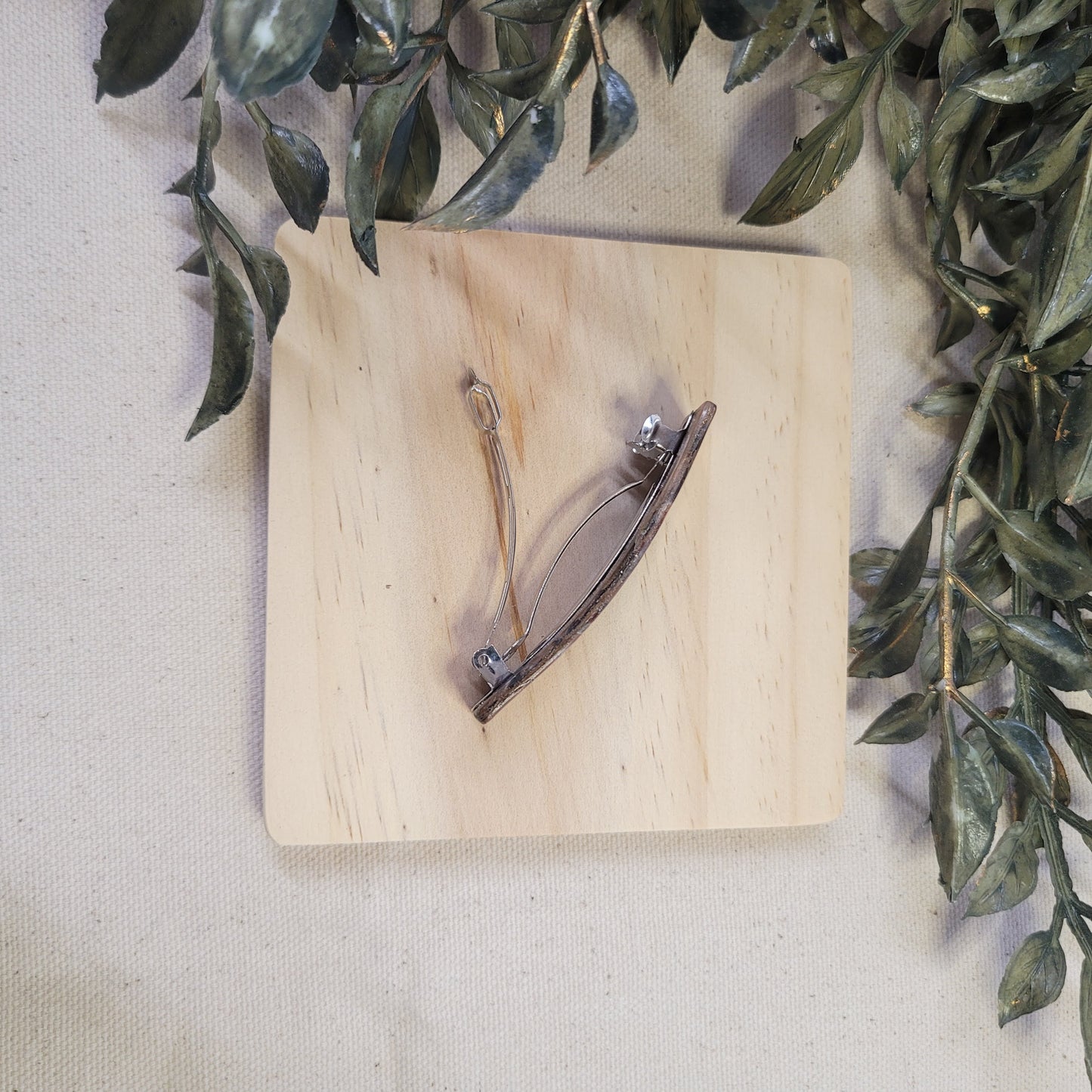 Neutral Agate Scraps Barrette