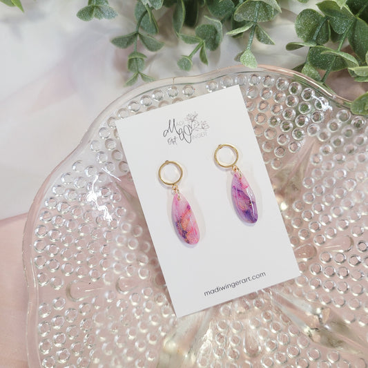 Lavender Rose Mini Dangle