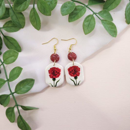 January Birth Month Earrings