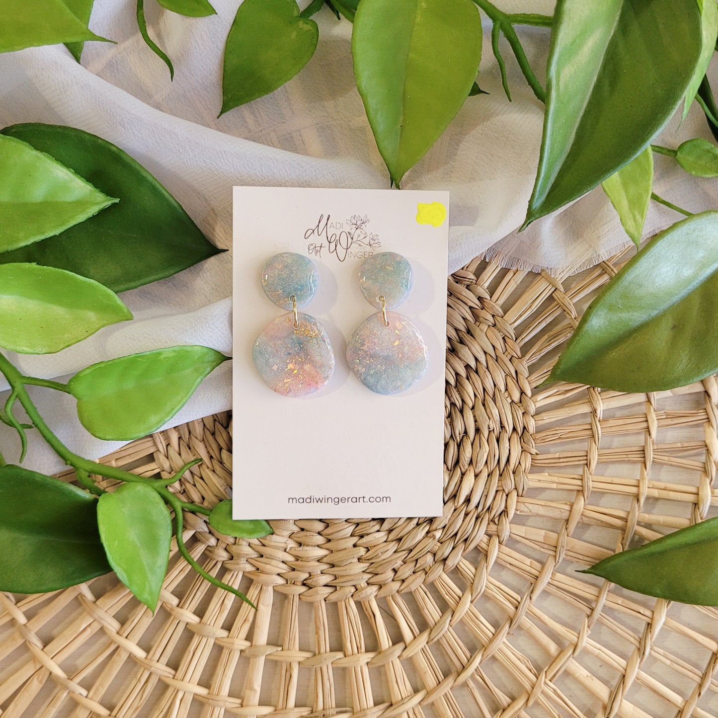 Multicolored Opal Pebble Drop