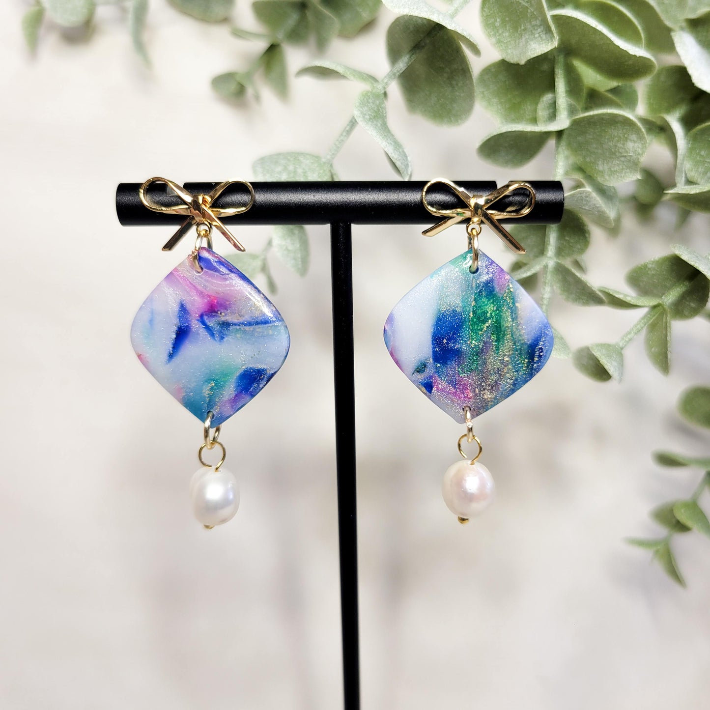 Jewel Tone Scraps pointed drop