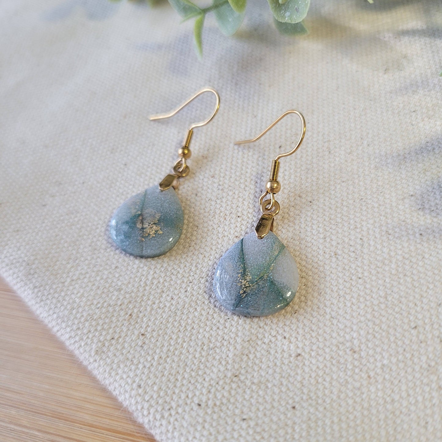 Sage Green Agate Mini Drop