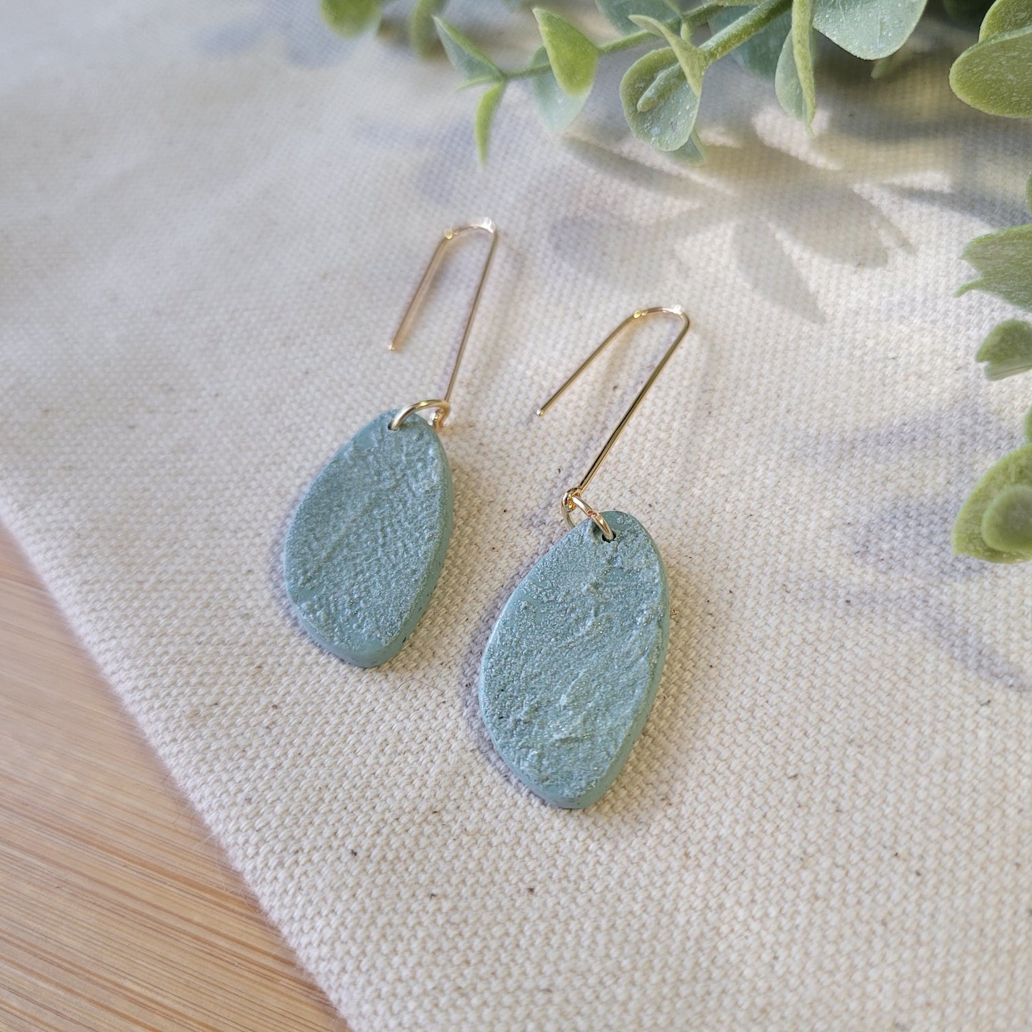 Textured Bluegreen Dangle
