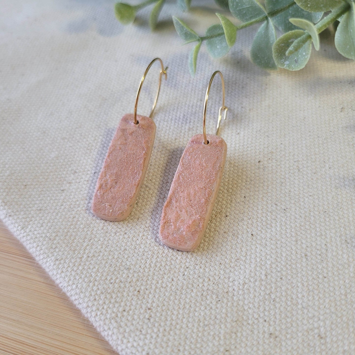 Light Terracotta Rectangle Hoop