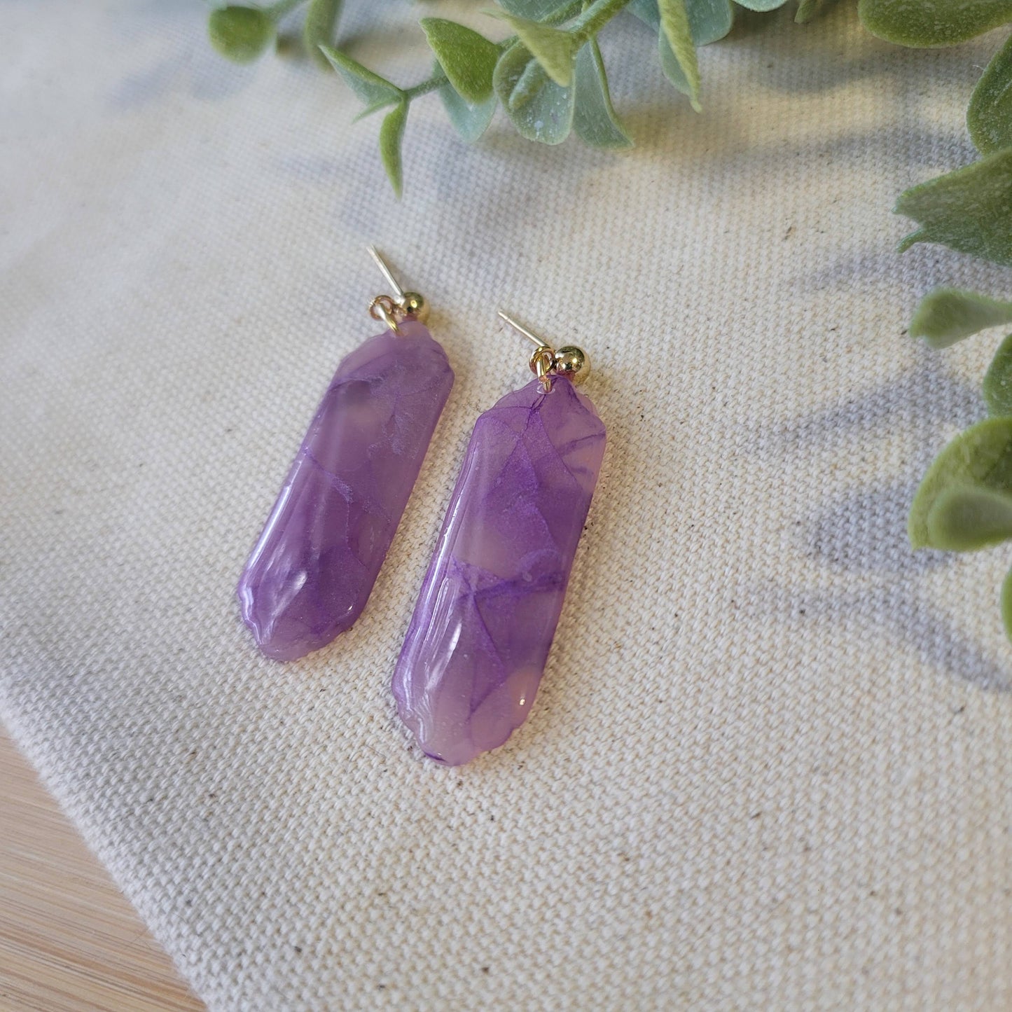 Amethyst Scallop Rectangle