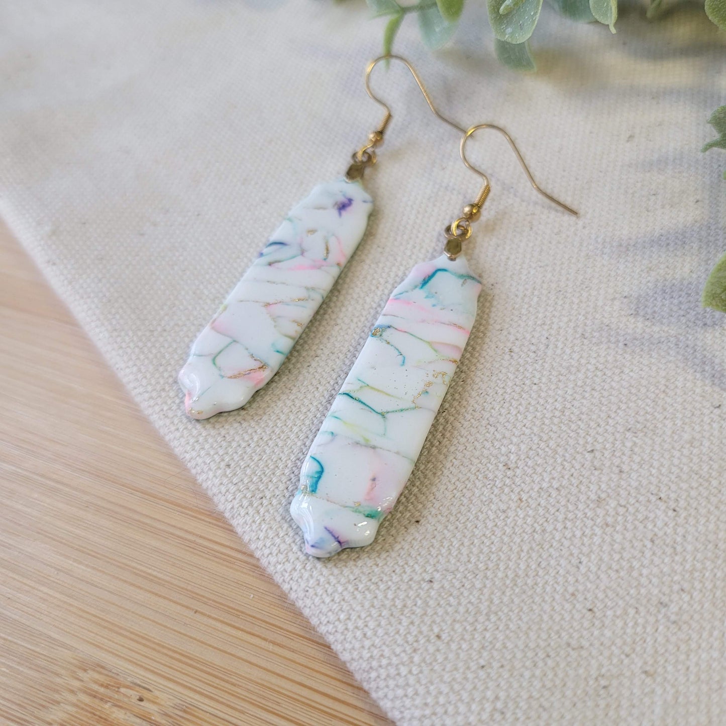 Tie Dye Scraps Scallop Rectangle