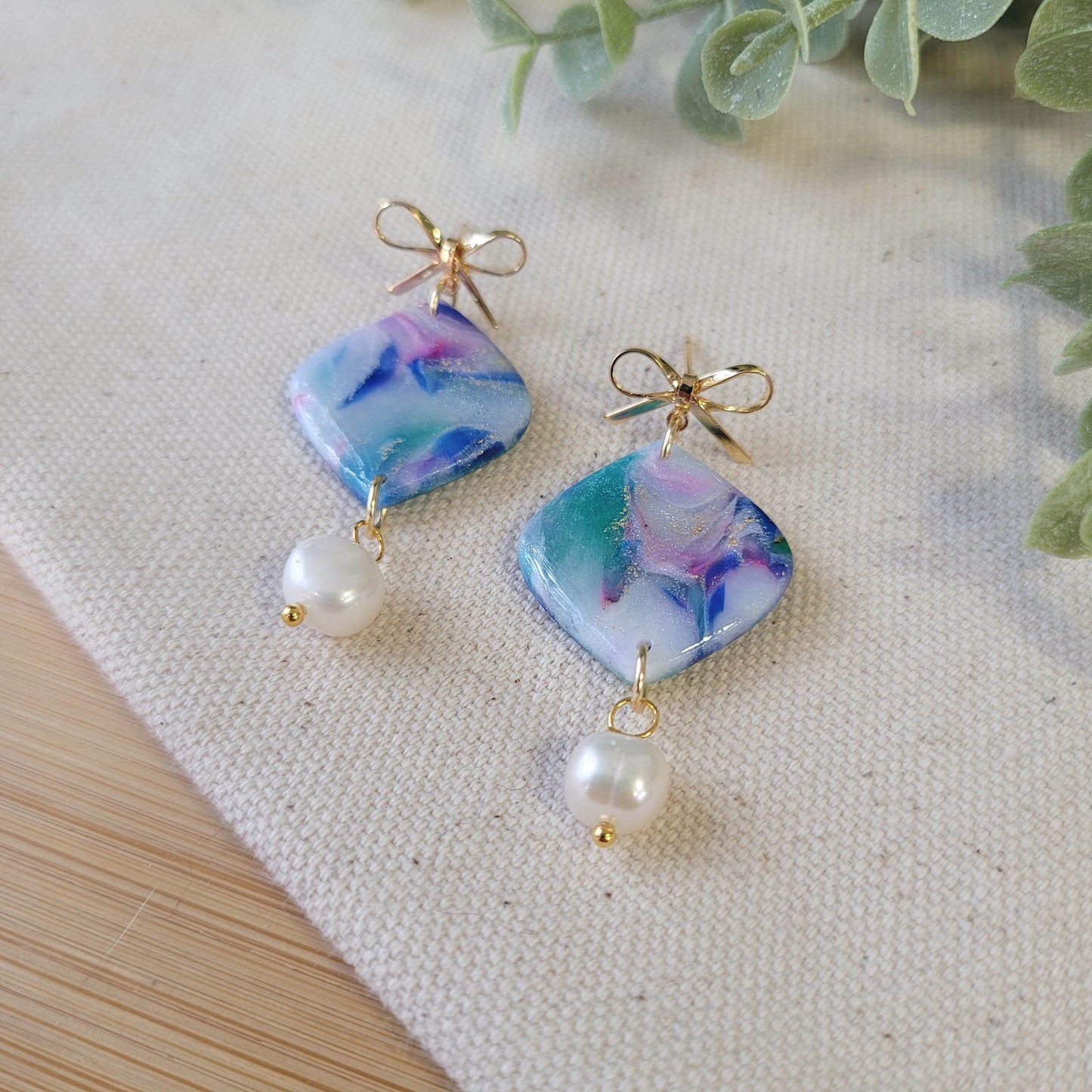 Jewel Tone Scraps pointed drop