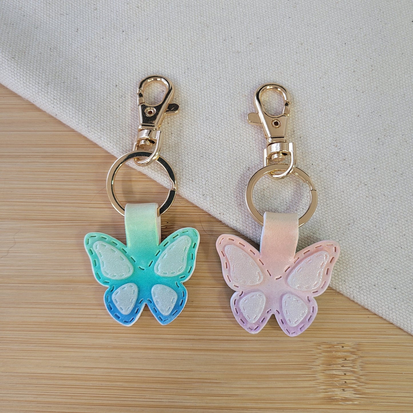 Butterfly Keychain Rainbow