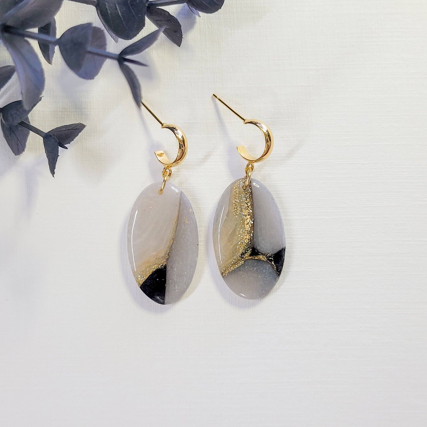 Black Agate Oval
