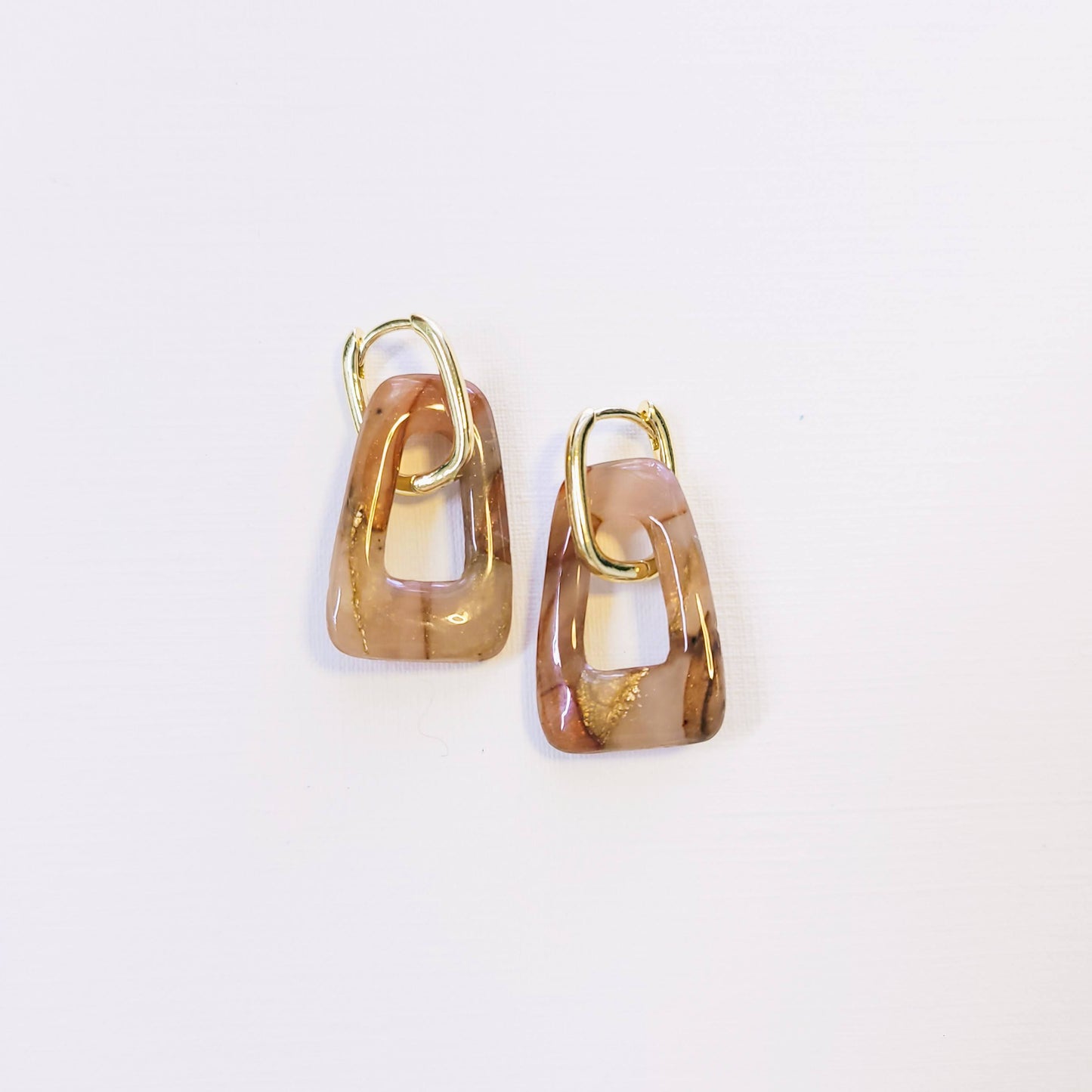 Autumn Agate Hoop