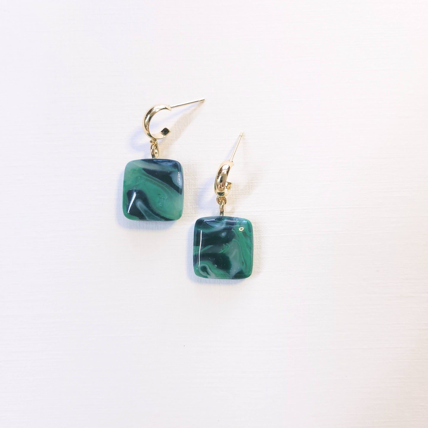 Emerald Square Dangle