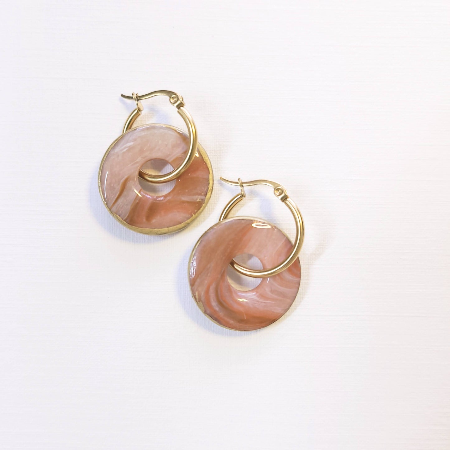 Orange Swirl Hoop