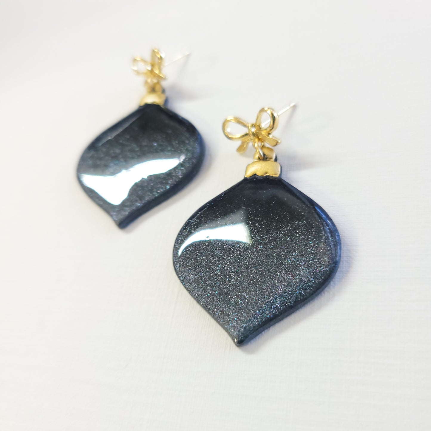 Black Glitter Ornament