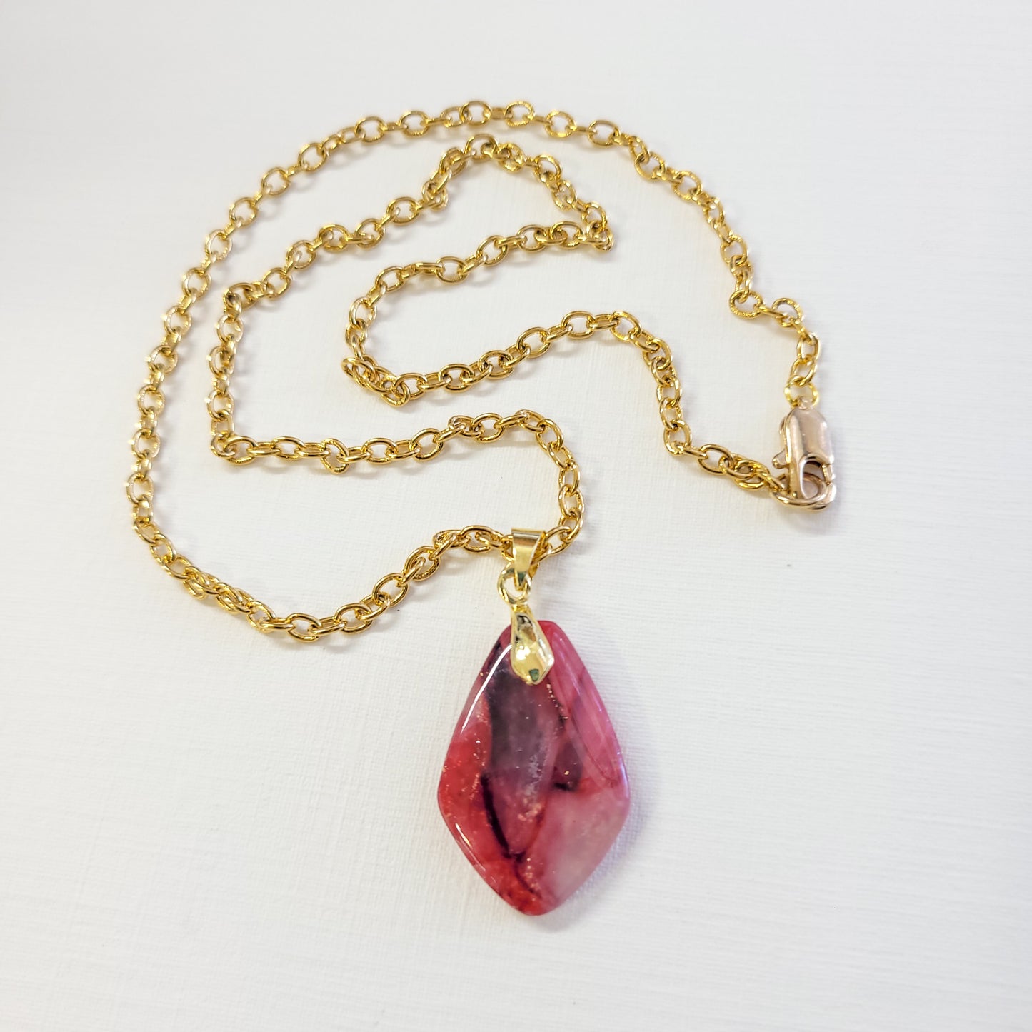Crimson Agate Necklace