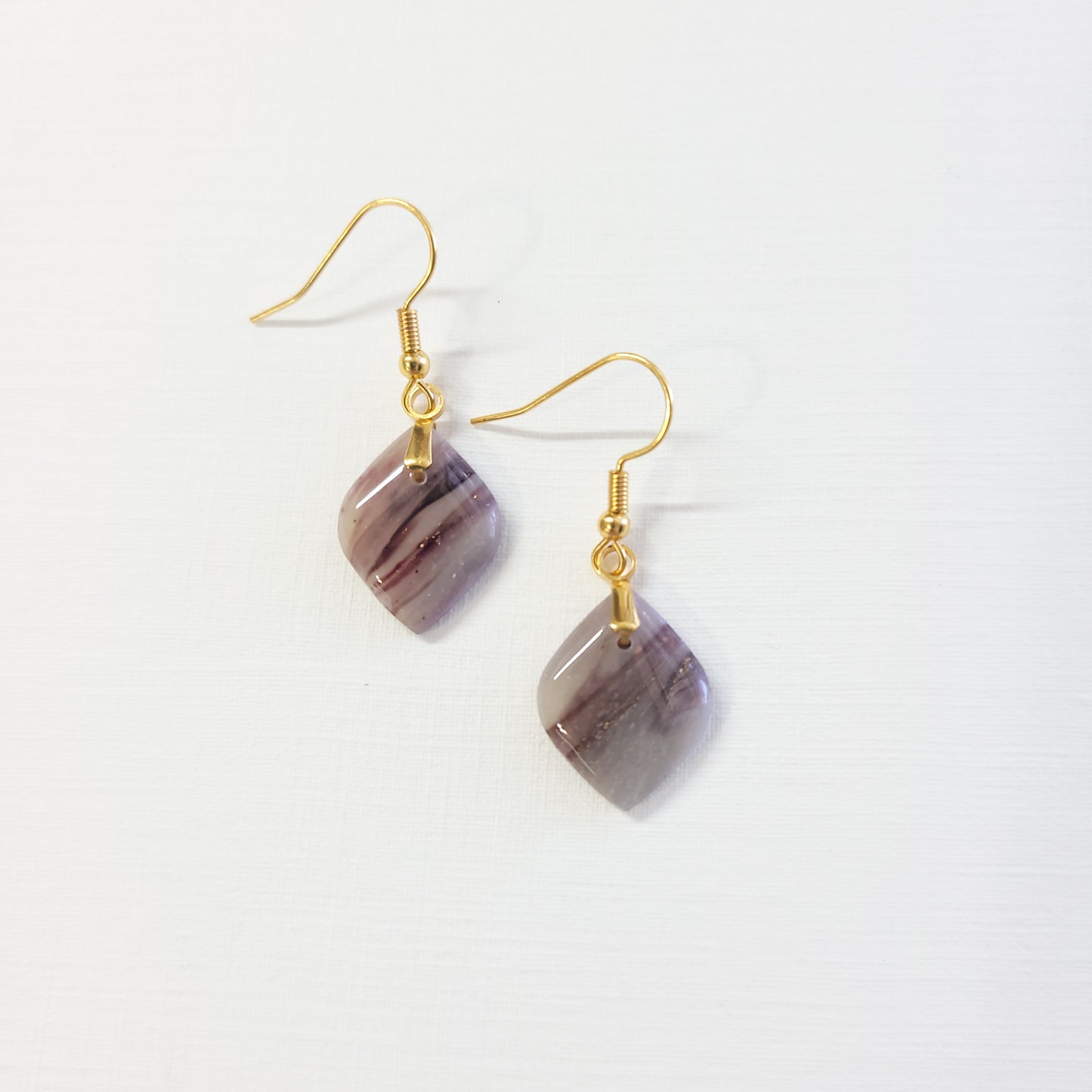 Maroon Agate Mini Dangle