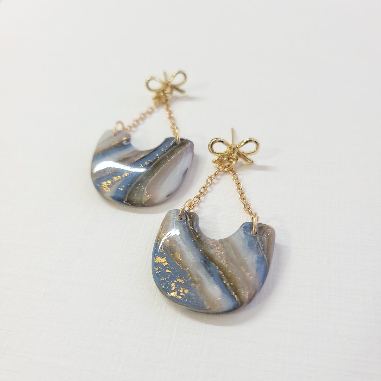 Brown/Blue Agate Chain