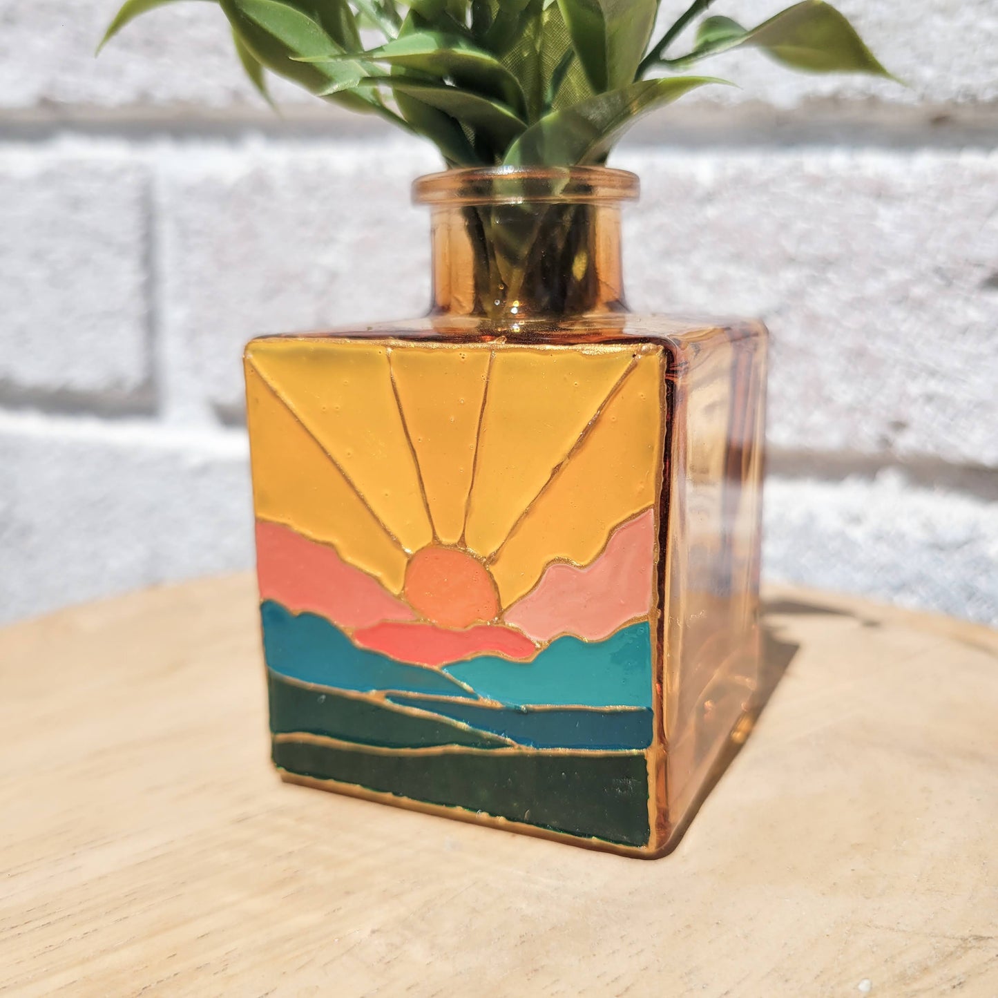 Bright Landscape Vase