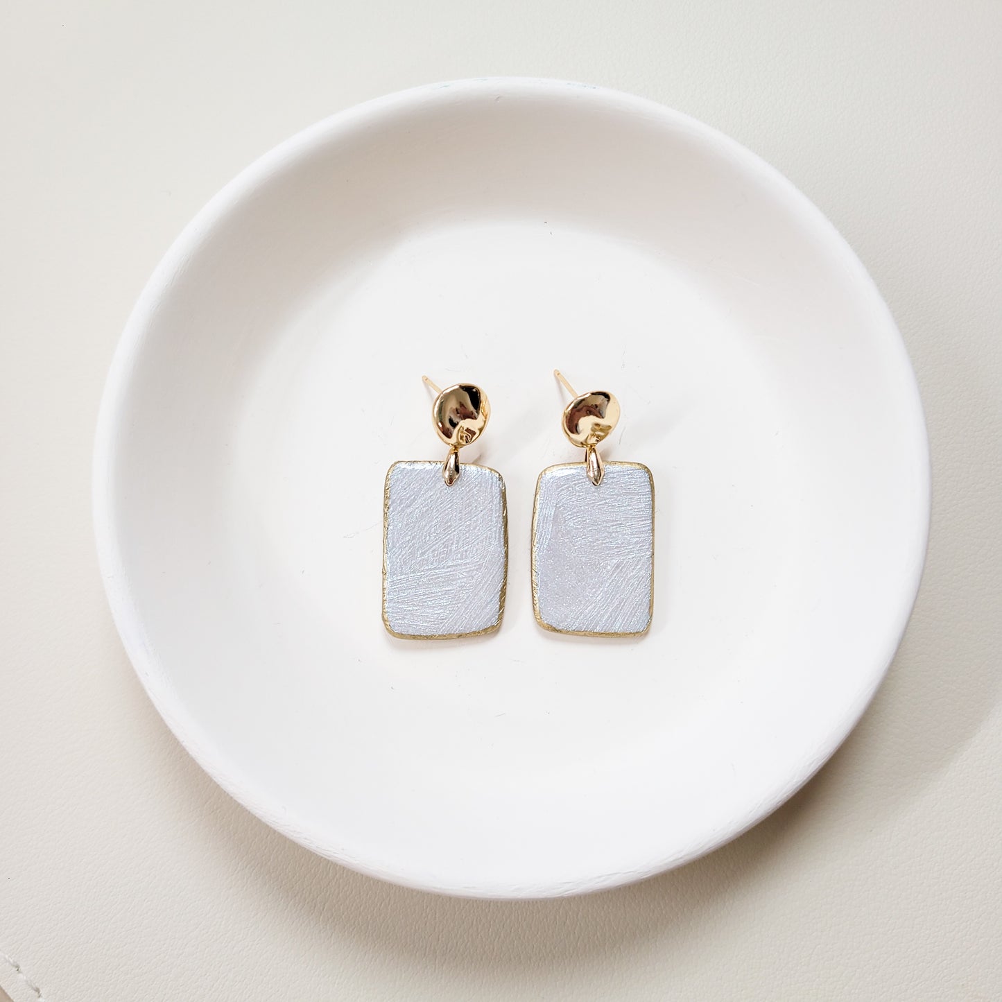 Textured Pearl Rectangle