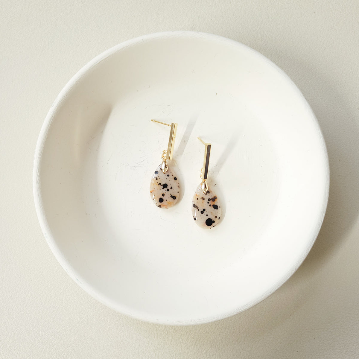 Dalmatian Jasper Mini Teardrop