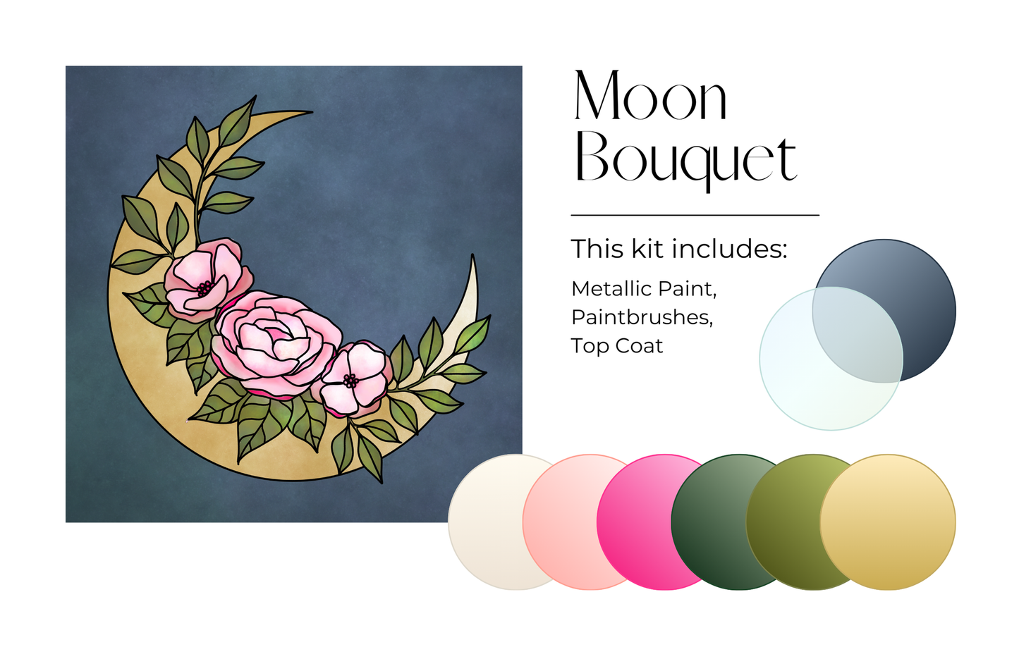 Moon Bouquet Paint Kit