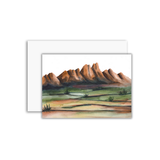 Organ Mountain Greeting Card