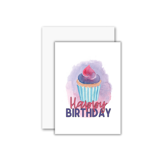 Cupcake Birthday Card