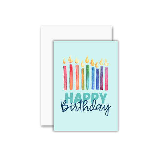 Candles Birthday Card