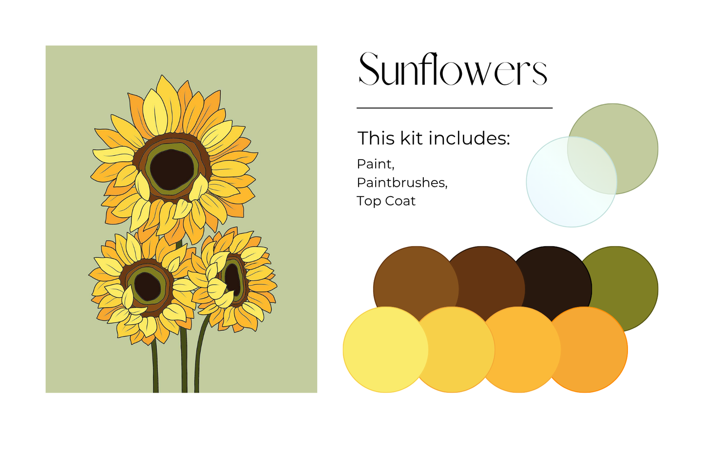 Sunflowers Paint Kit