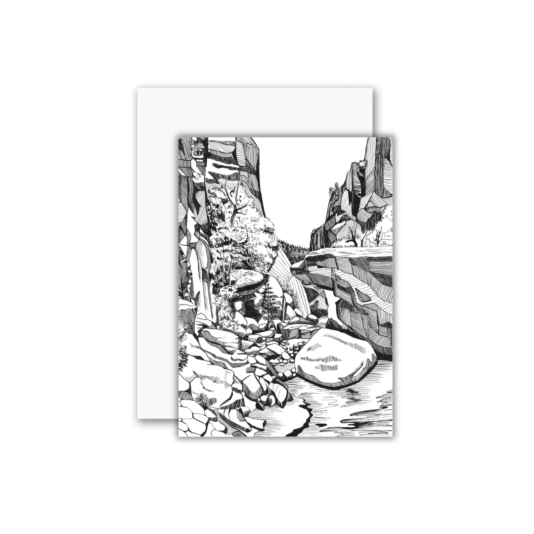 Gila River Catwalks Greeting Card