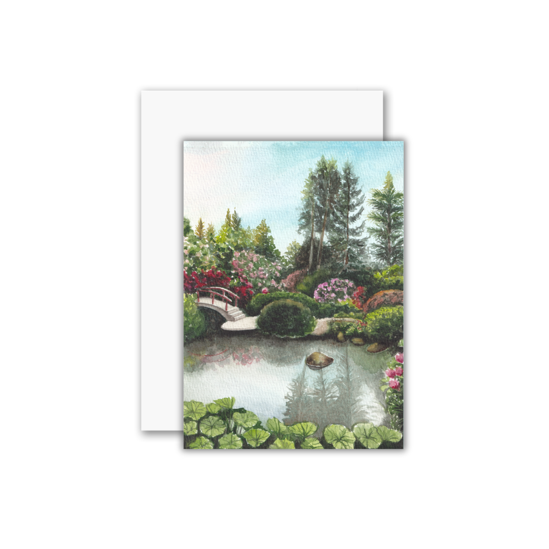 Japanese Garden Greeting Card