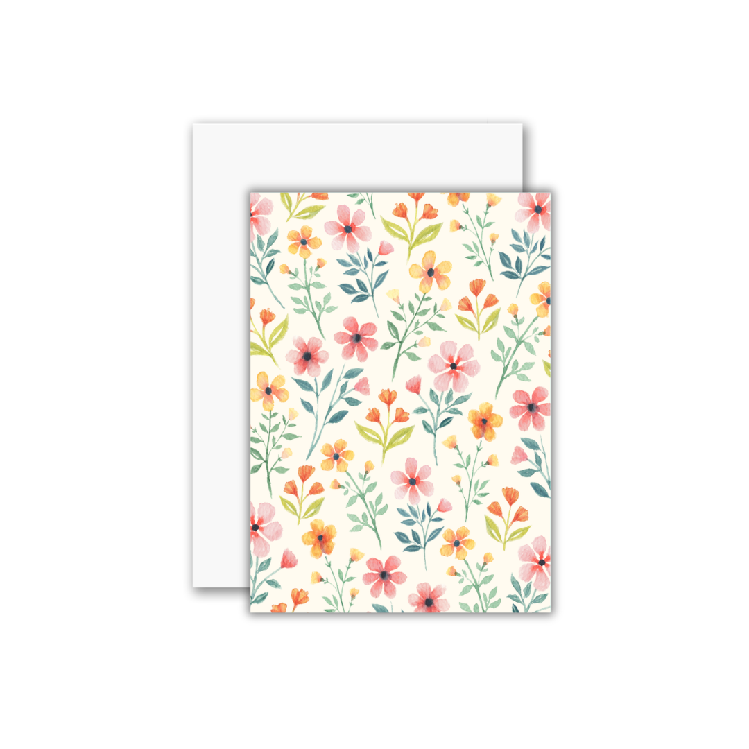 Pastel Floral Greeting Card
