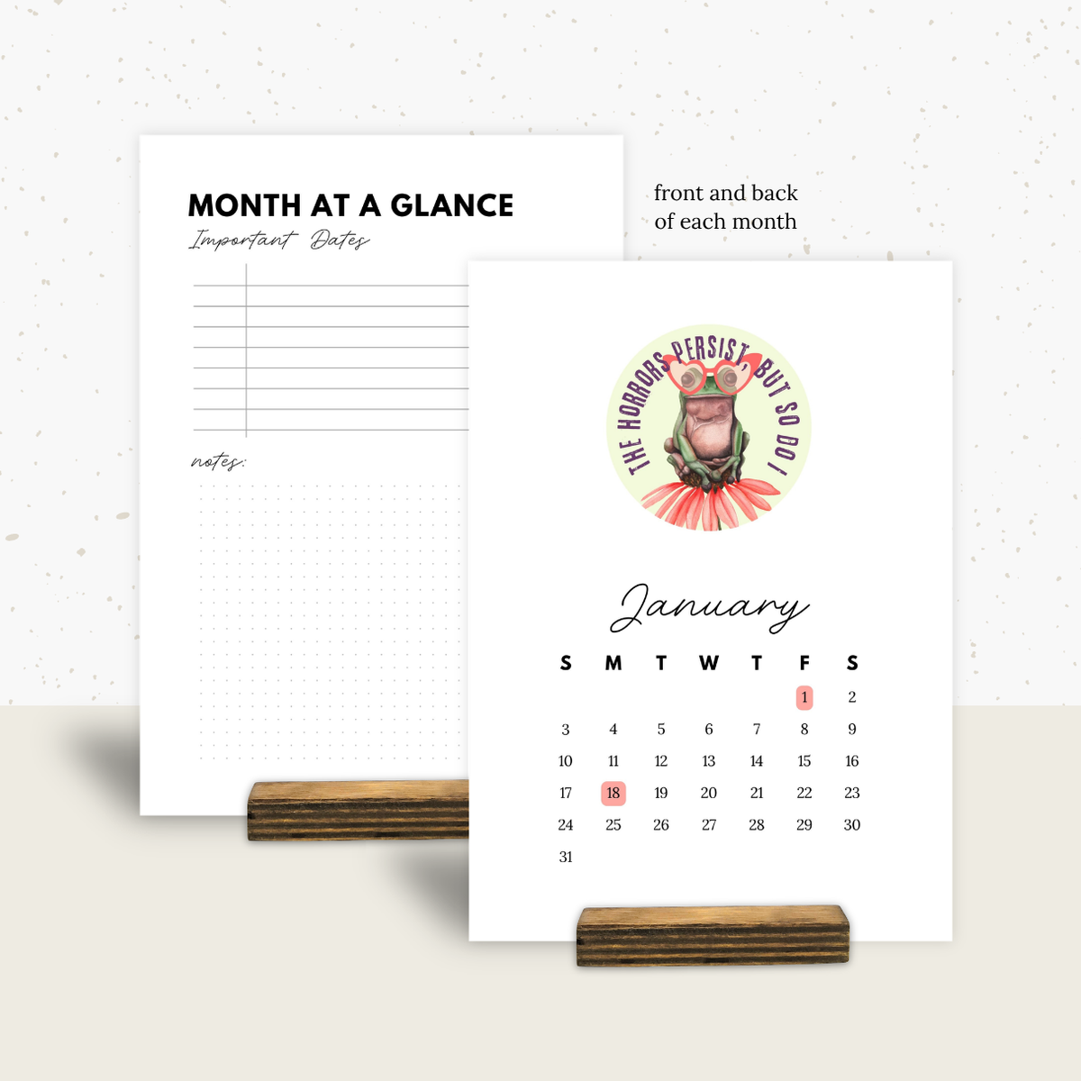 2027 Desk Calendar