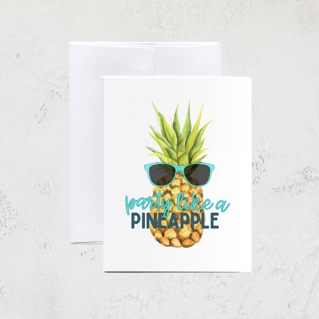 Pineapple Birthday Card Madi Winger Art