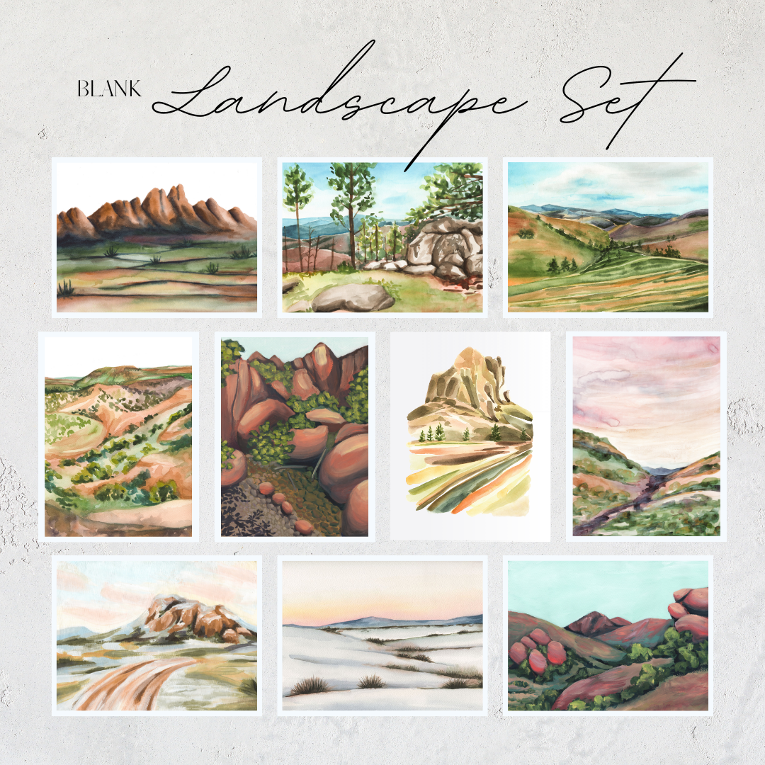 Variety Landscape Greeting Card Set