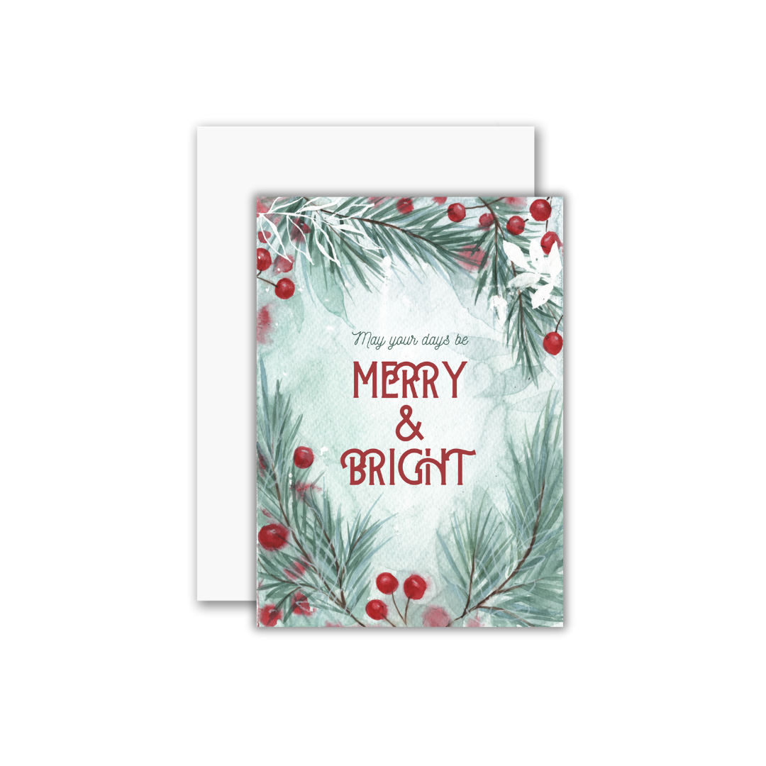 Merry and Bright Greeting Card