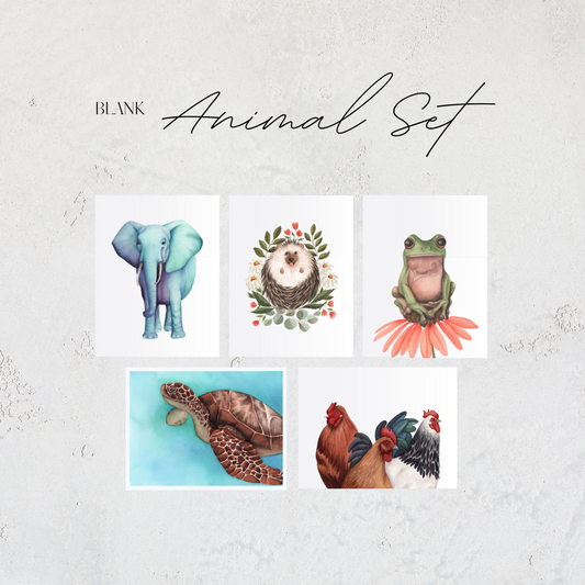 Variety Animal Greeting Card Set