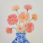 Iceland Poppies Talavera Vase Original