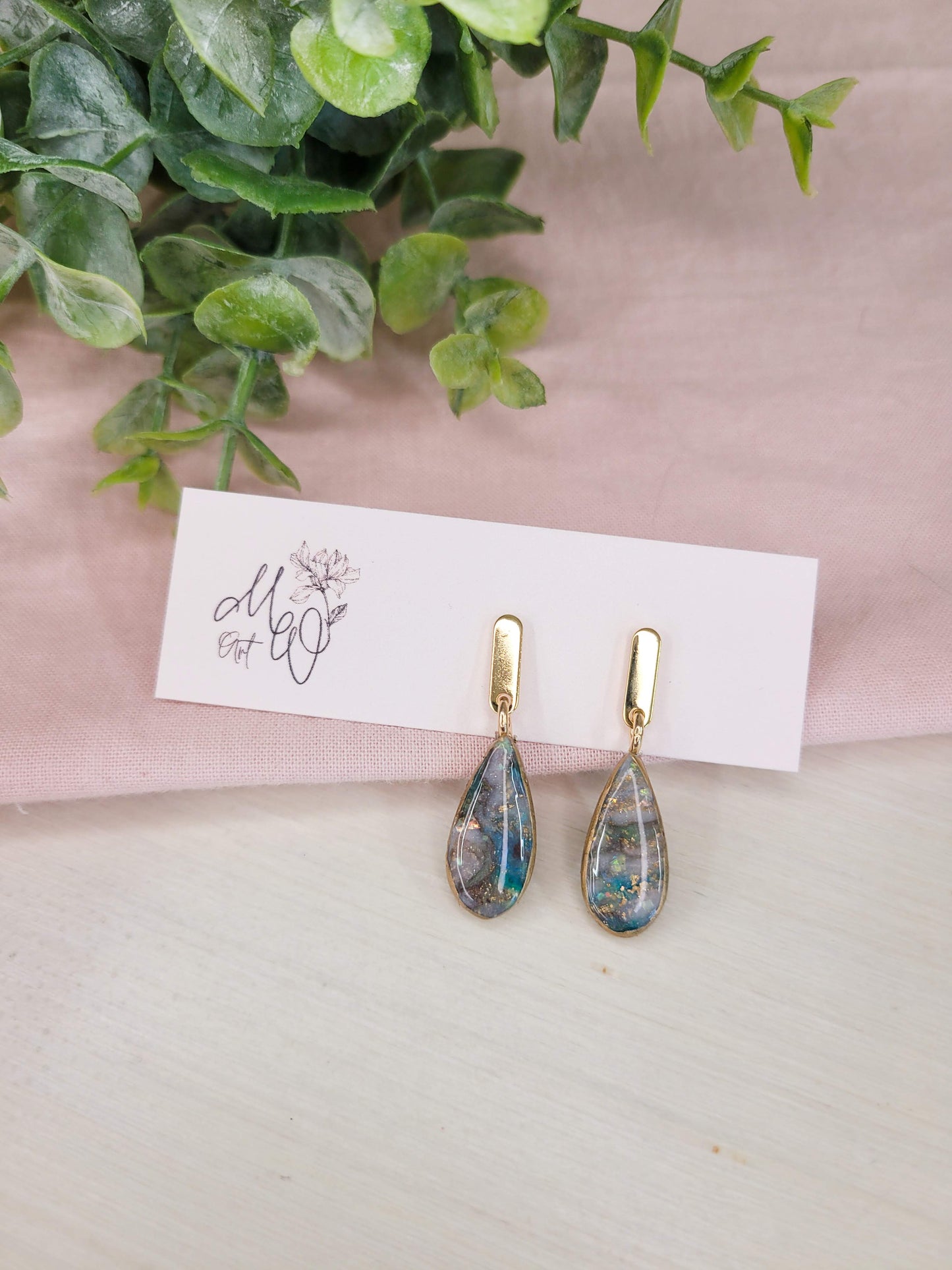 Blue Opal Mini Teardrop