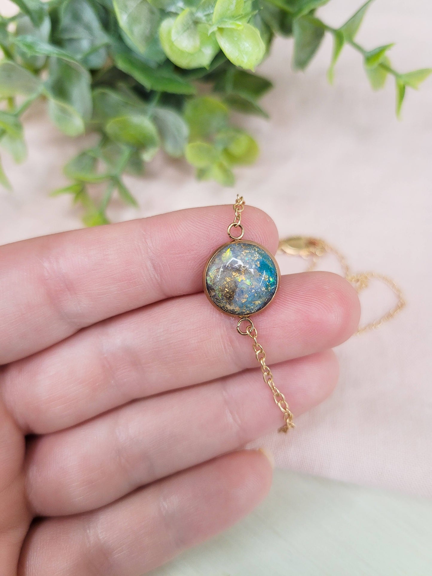 Blue Opal Necklace