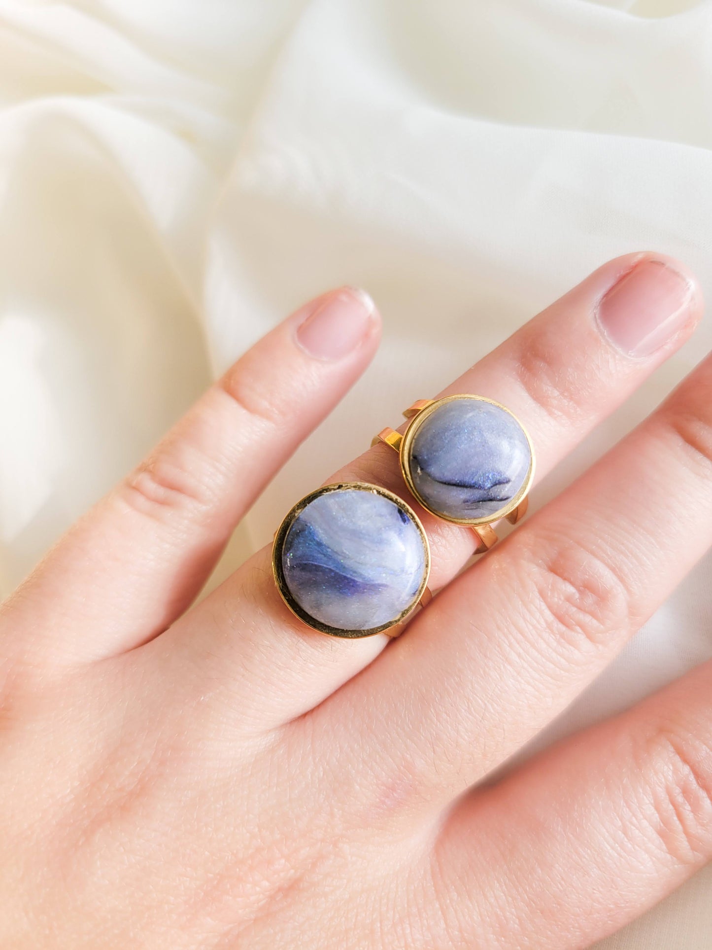 Moonstone Adjustable Ring