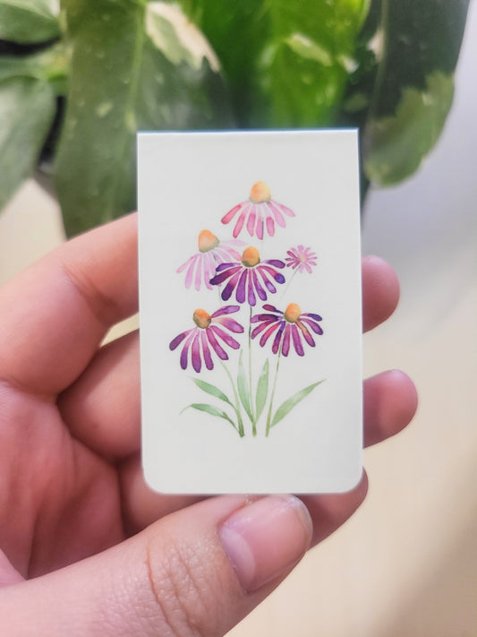 Coneflowers Magnetic Bookmark