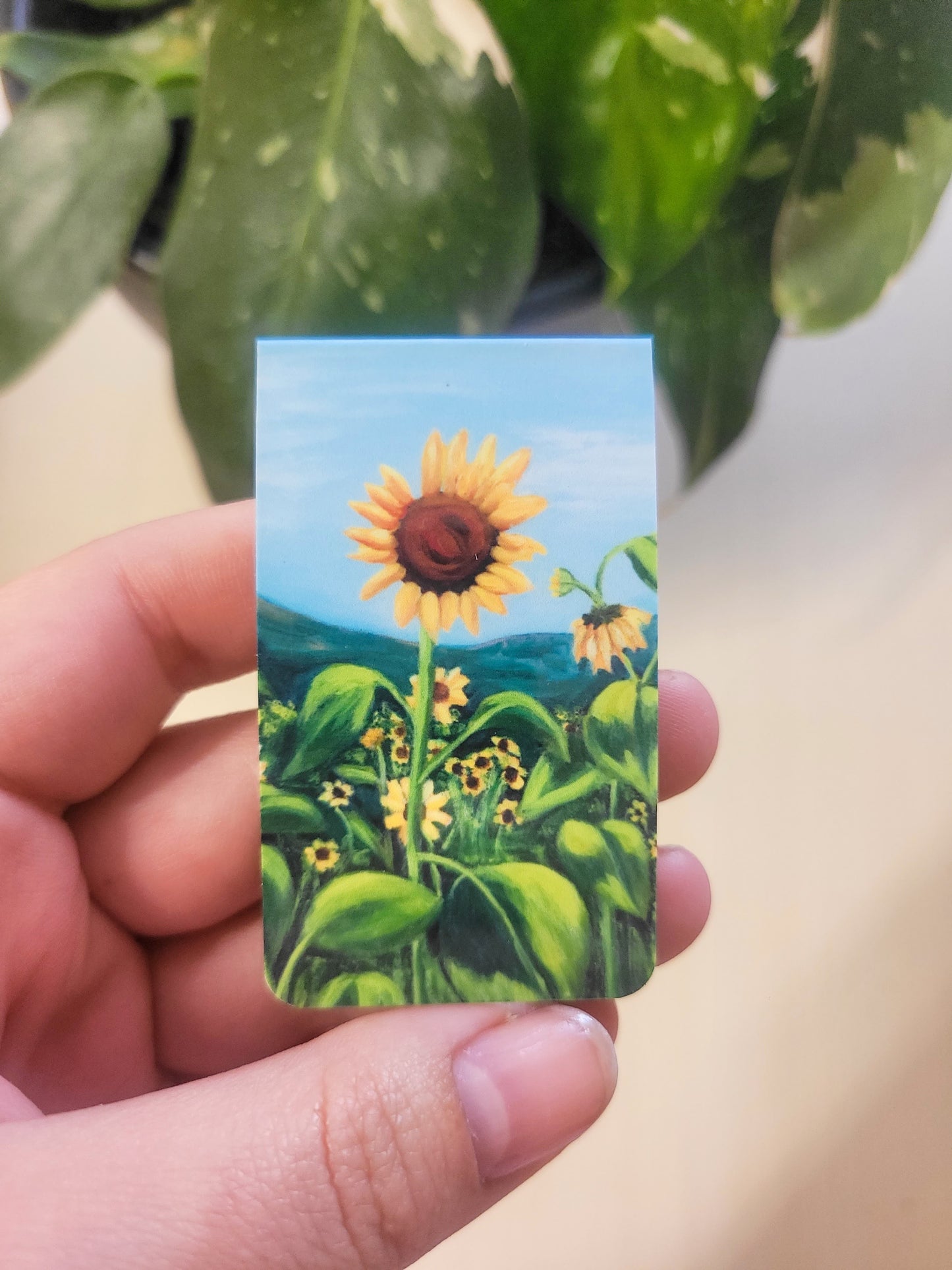 Sunflower Field Magnetic Bookmark