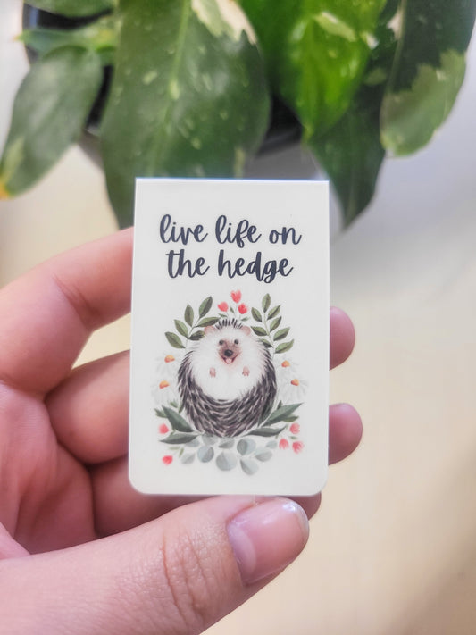 Hedgehog Magnetic Bookmark