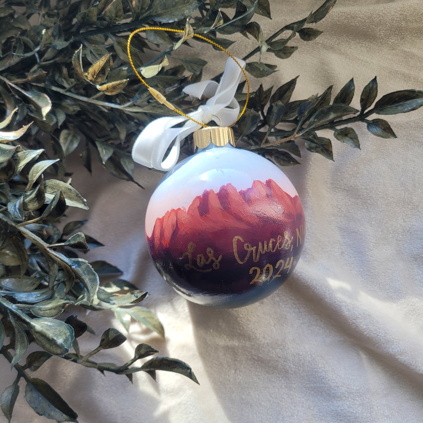 Organ Mountains Glass Ornament