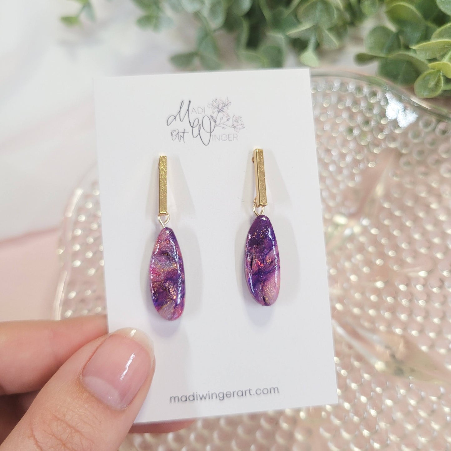 Purple Mini Dangle