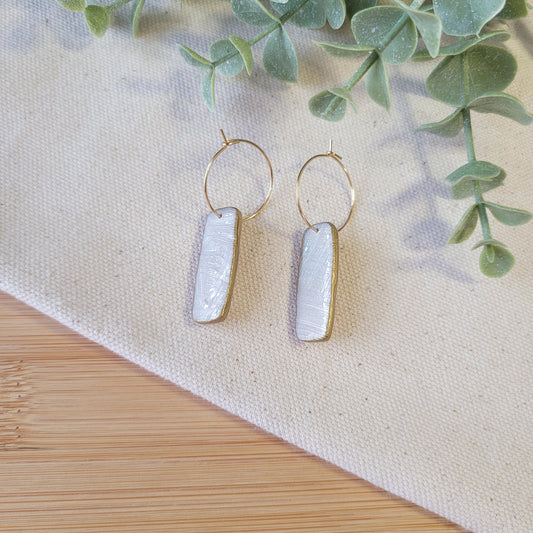 Textured Pearl Rectangle