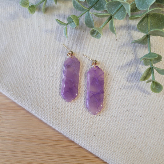 Amethyst Scallop Rectangle