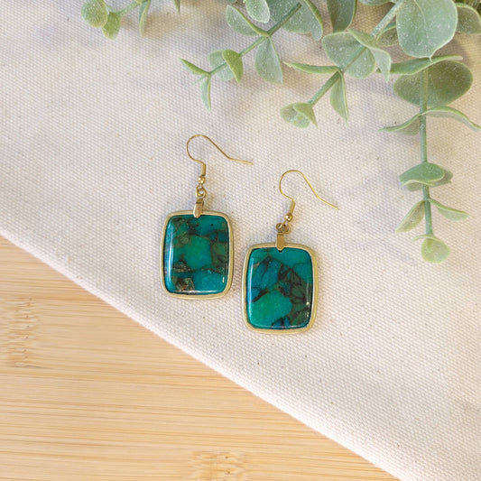 Teal Bordered Square