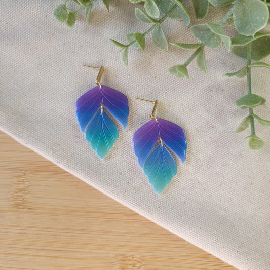 Purple/Teal Feather